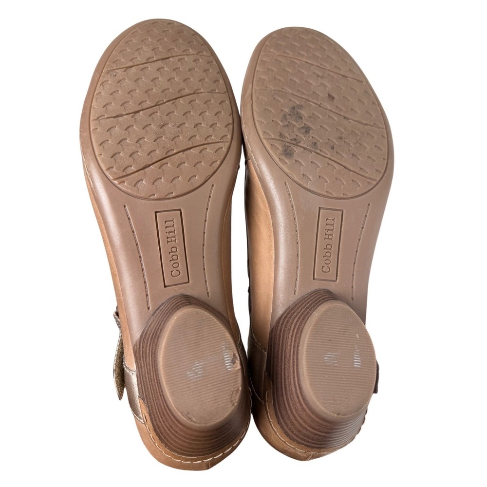 Cobb Hill Laurel Leather Mary Jane Pumps Taupe Bronze Comfort Shoes 8.5 - Picture 5 of 13